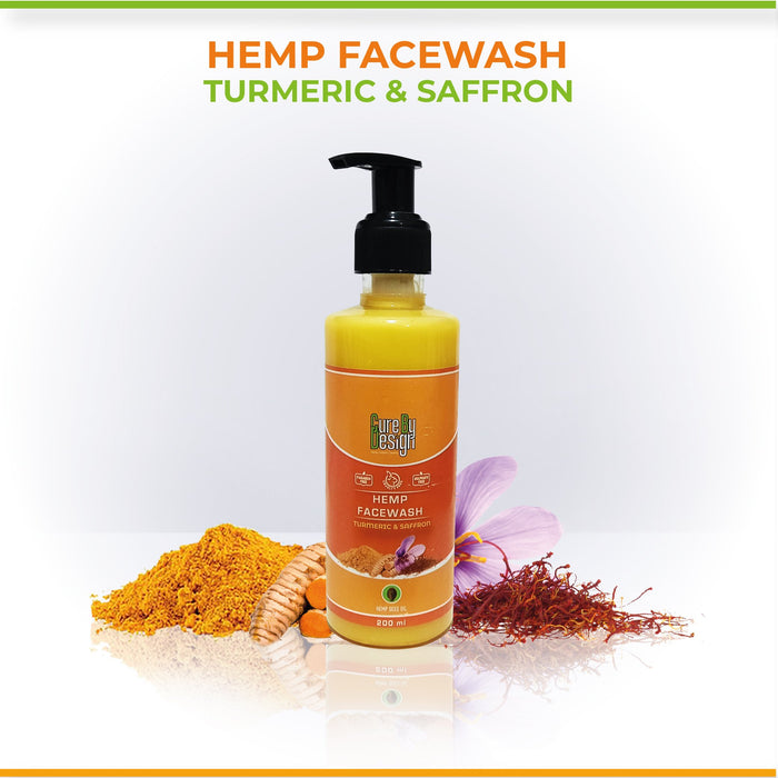 Cure By design Hemp, Saffron & Tumeric Facewash - Local Option