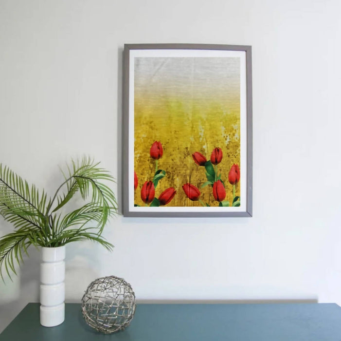 Lovely Roses Fabric Wall Frame