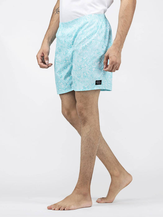 Whats Down Blue Mosaic Boxers - Local Option