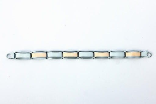 VISHWA Sterling Silver Two-Tone, Light Weight Classy Bracelets for UNISEX - Local Option