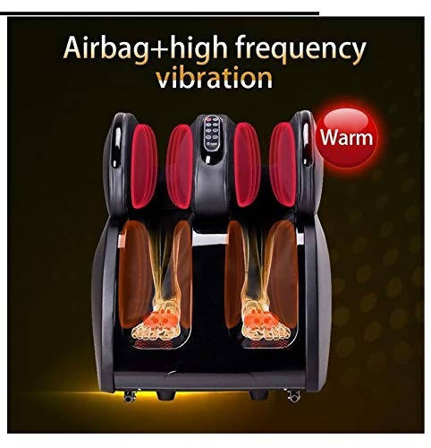 Heavy Duty Leg Massager for feet,Calves,Legs,Knees and Thighs With Compression Air Massage Rollers,Thermal Heating,Kneading & Foot Reflexology Technology
