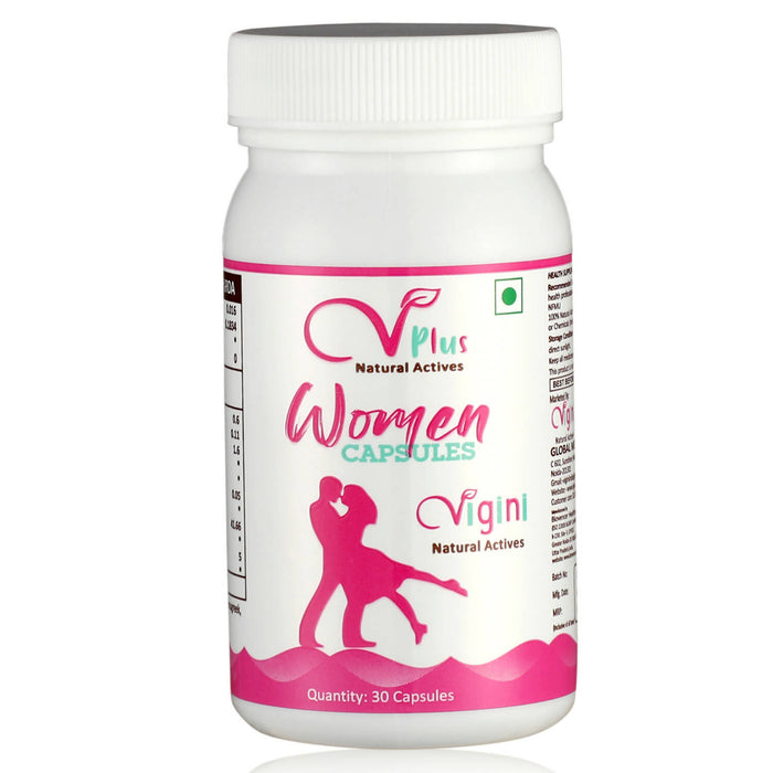 Vigini VPlus Natural Actives Women Sexual Wellness Arousal Performance Stamina Regain Power Energy Vigour Vitality Libido Booster Supplement Increase 30 Capsule "
