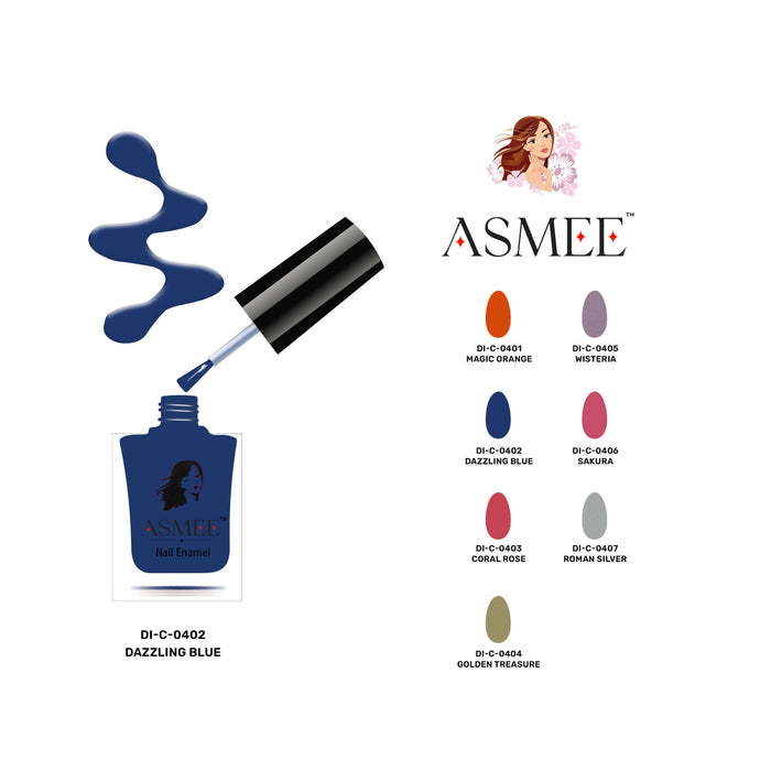 Asmee Classic Nail Polish - Dazzling Blue