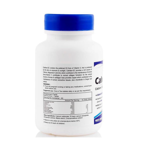 Healthvit Calvitan-GC Calcium 266mg, Glucosamine 185mg & Chondroitin 100mg, 60 - Local Option
