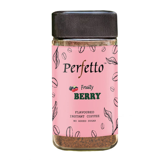 PERFETTO BERRY FLAVOURED INSTANT COFFEE 50G JAR - Local Option