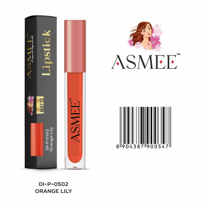 Asmee Liquid Matte lipstick-Orange Lily