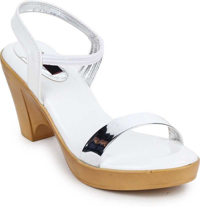 White OPPO Women Stylish Fancy and Comfort Trending Fashion Sandal