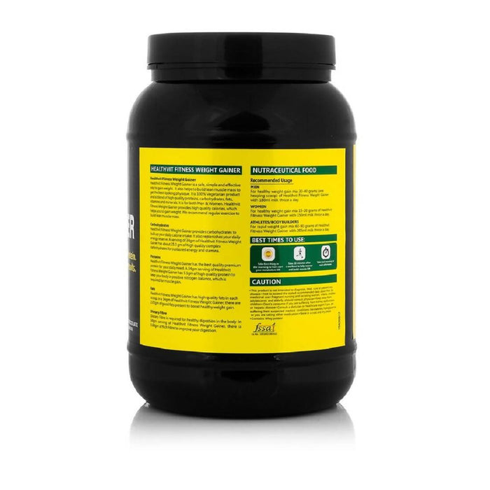 Healthvit Fitness Weight Gainer, Chocolate Flavour 1.5kg / 3.3 lbs - Local Option