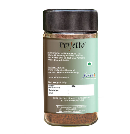 PERFETTO MINT FLAVOURED INSTANT COFFEE 50G JAR - Local Option