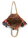 Women's Multi-colored Hand-crafted Jute Tote Bag With Tassel - Local Option