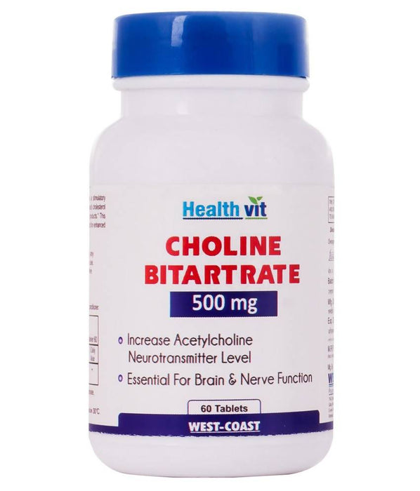 Healthvit Choline Bitartrate 500 Mg 60 Tablets - Local Option