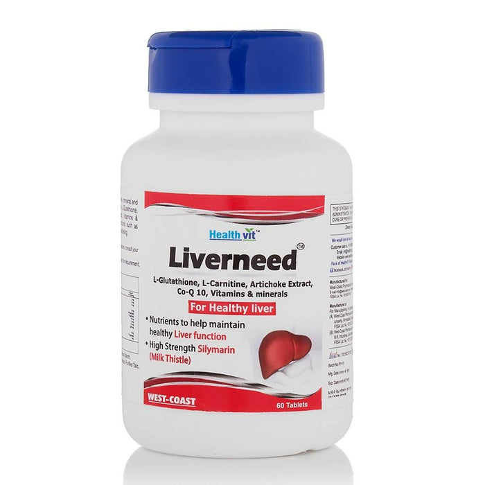 HealthVit Liverneed 60 Tablets For Healthy Liver - Local Option