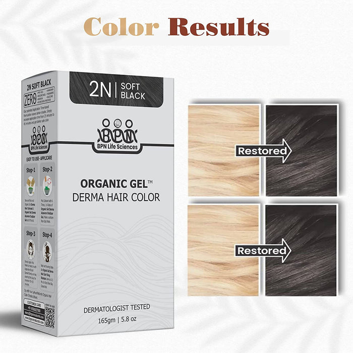 byPureNaturals Organic Derma Gel Hair Color pack of 2
