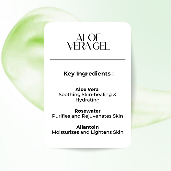 Strictly Organics 100% Natural Aloe Vera Gel for Face, Skin & Hair| Suitable for Men and Women | No Parabens, No Silicones,or Synthetic Fragrances -50g
