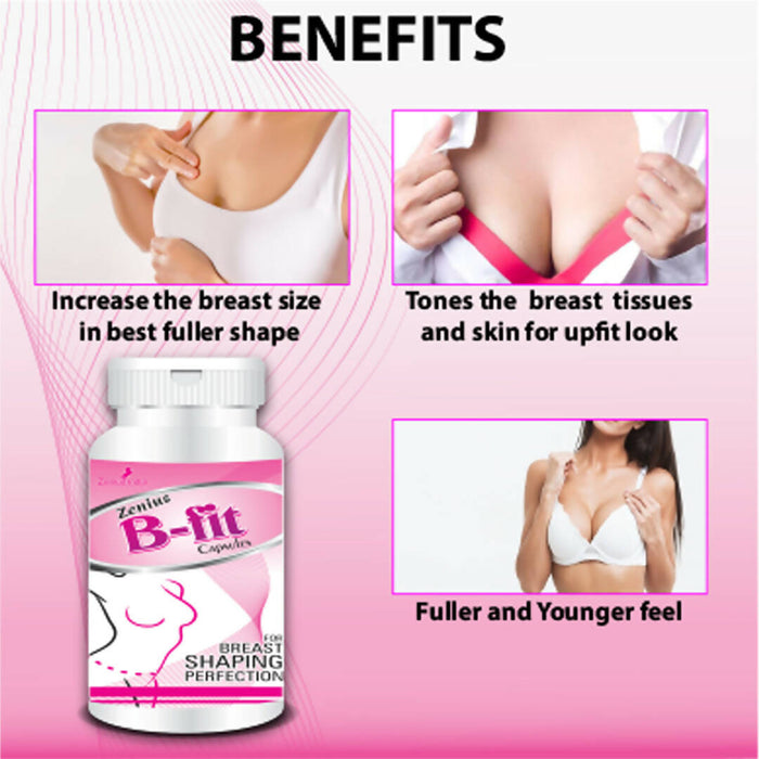 Zenius B Fit Capsule | Ayurvedic breast enlargement capsule medicine boobs growth for women nipple growth capsule