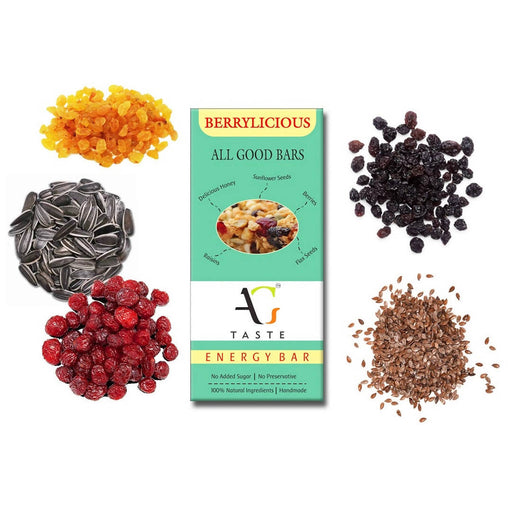 AG Taste Energy I Granola Bars | Berrylicious, Pack of 12 Bars - Local Option