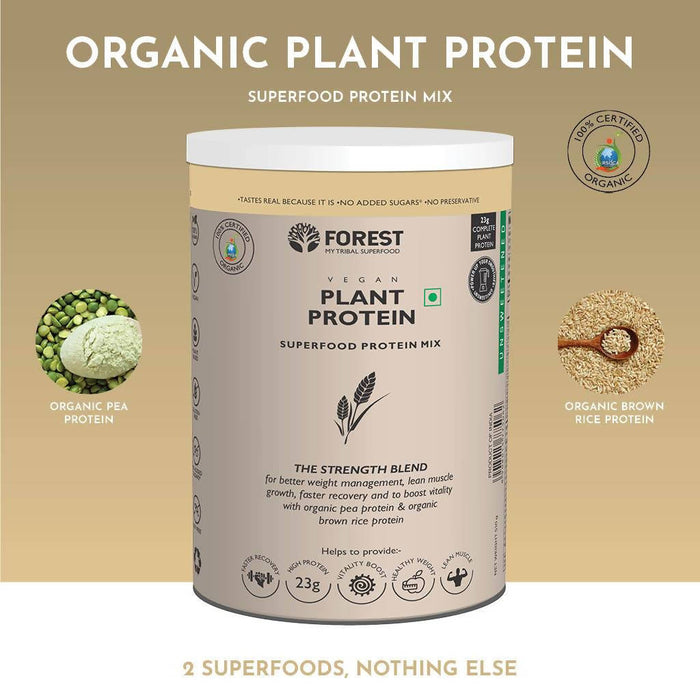 Plant Protein, for Men and Women, 100% Certified Organic Plant-Based Protein, Immunity Booster (250g)