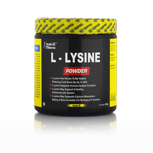 Healthvit Fitness L-Lysine Powder | 100GMS - Local Option