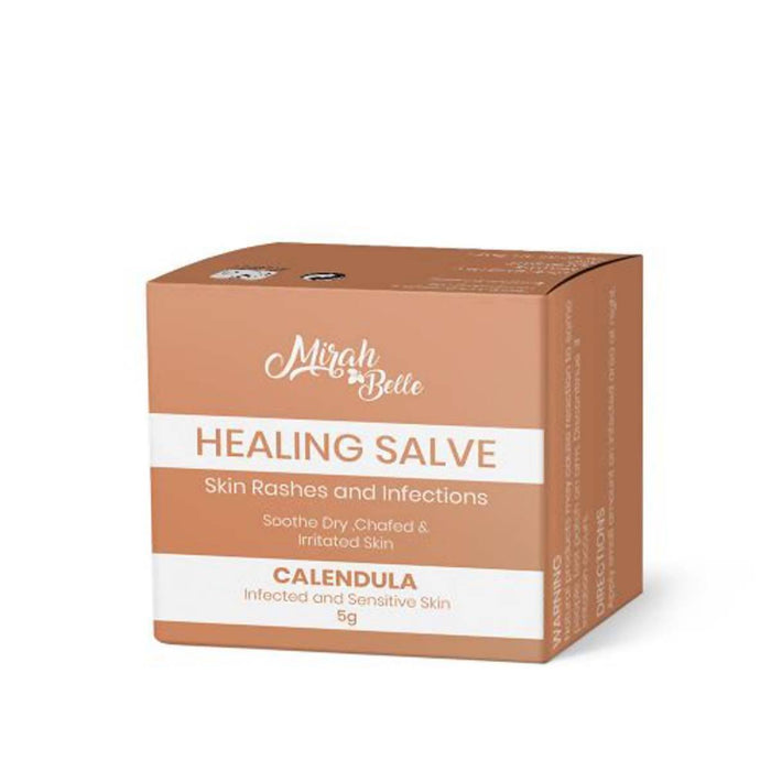 Mirah Belle - Organic -Calendula Healing Salve - Balm for Skin Inflammation, Rashes, Allergies, Reactions & Sun Burn - Local Option