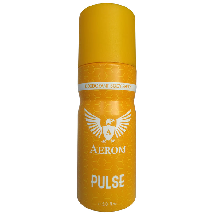 Aerom Premium Pulse and Alive Deodorant Body Spray For Men, 300 ml (Pack of 2)