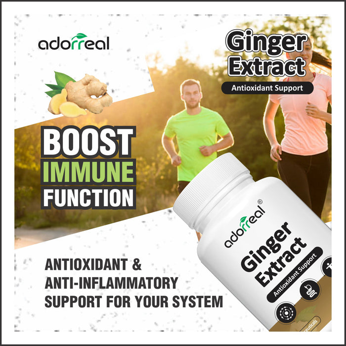 Adorreal Ginger Extract ,Gingerols | 60 Capsules |