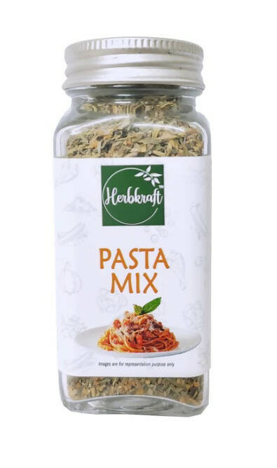Herbkraft - Pasta Mix 35 GM Pack of 1 | Fresh & Natural Herbs & Seasonings | Dry Leaves | Grocery - Masala - Spices | Vegetable Stir Fry - Pizza - Pasta - Bread - Cheese | No Added Colour & Flavour