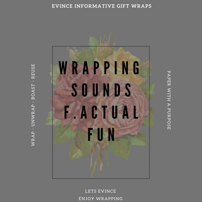 eVincE - thoughtful PRESENTations Huma Faces Gift Wrapping Paper with Fun Facts | 10 Sheets, 50 x 70 cms | Birthday Christmas Diwali Gifts | Scrapbook Craft Papers - Local Option