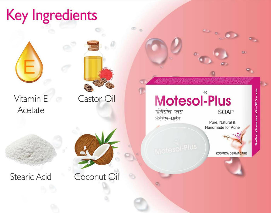 Tantraxx Motesol Plus Natural Herbal & Handmade Acne Prevention Soap For Men & Women (Pack of 3)225 gm
