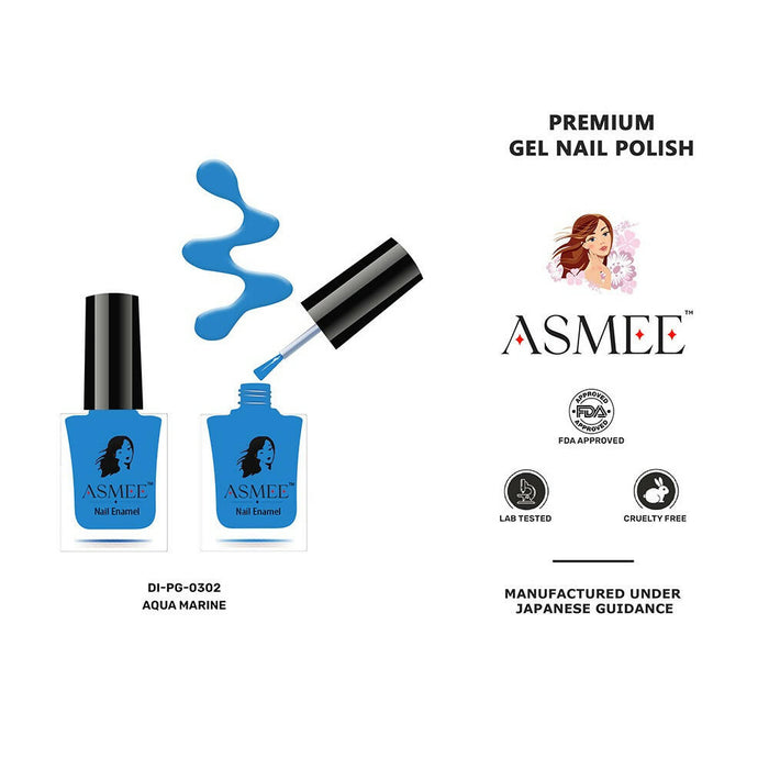 Asmee Premium Gel Nail Polish- Aqua Marine