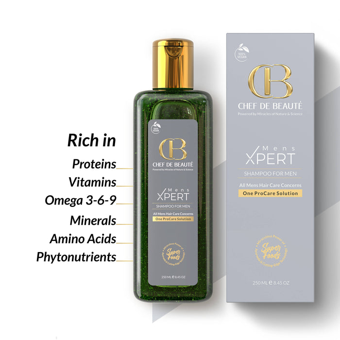 CHEF's SuperFoods Powered Men's Shampoo with FusionTech